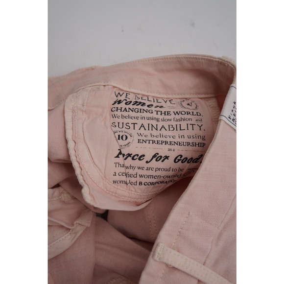 Frank & Eileen Sligo Skinny Raw Hem Jeans Ballet Pink Size 27 $298MSRP - Picture 9 of 9